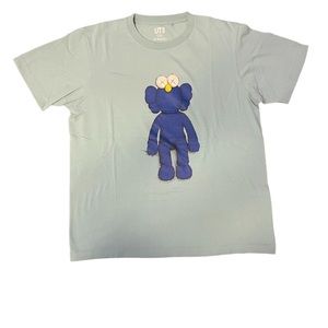 Kaws Short Sleeve Tee Shirt Blue